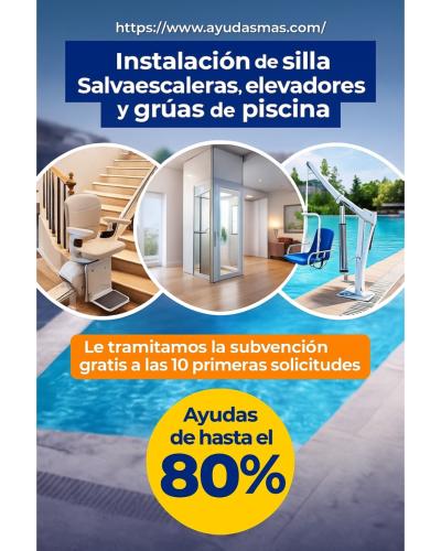 Ayudas M�s: Soluciones de accesibilidad con ofertas exclusivas en salvaescaleras, elevadores y gr�as